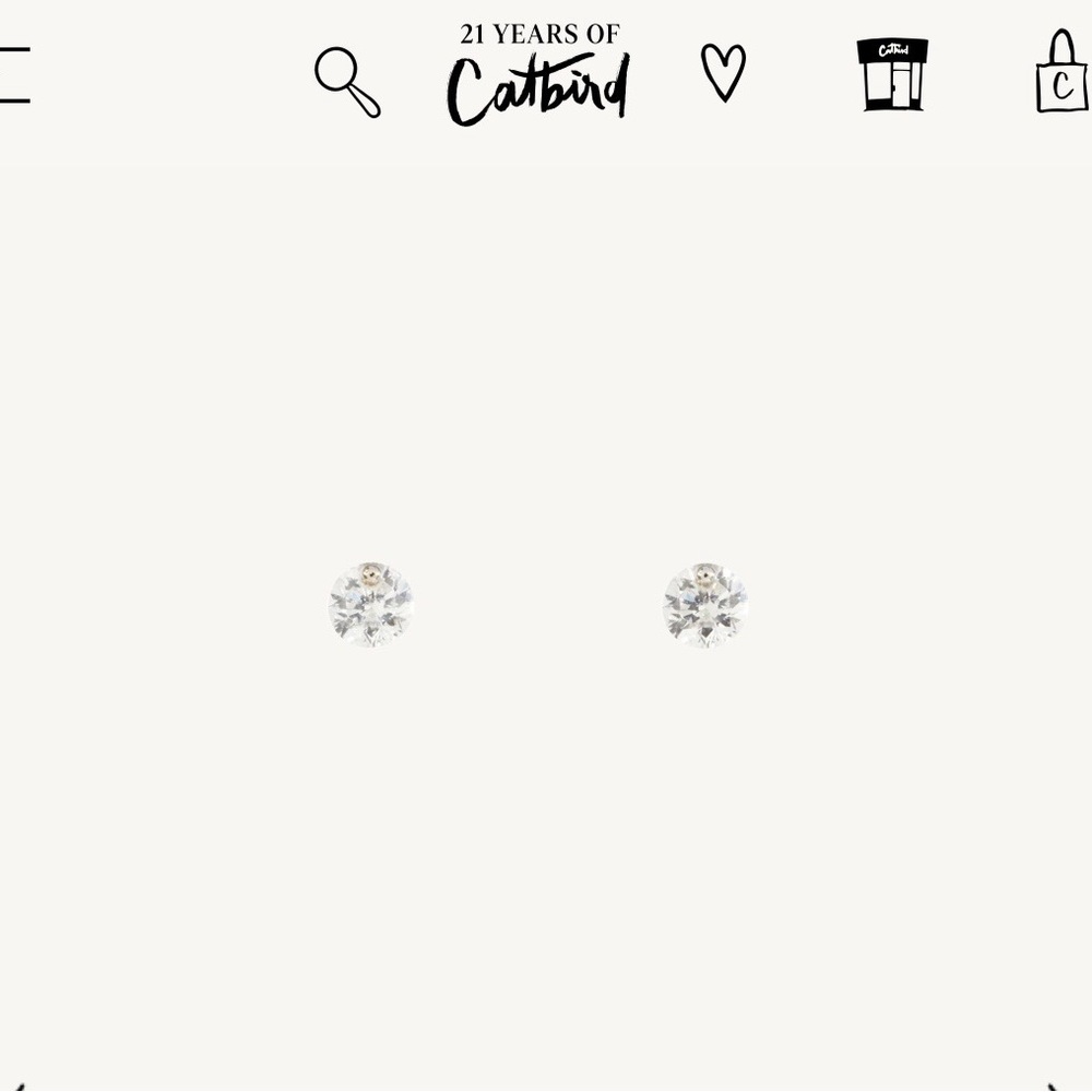 Catbird Diamond Pinprick Stud (Pair)